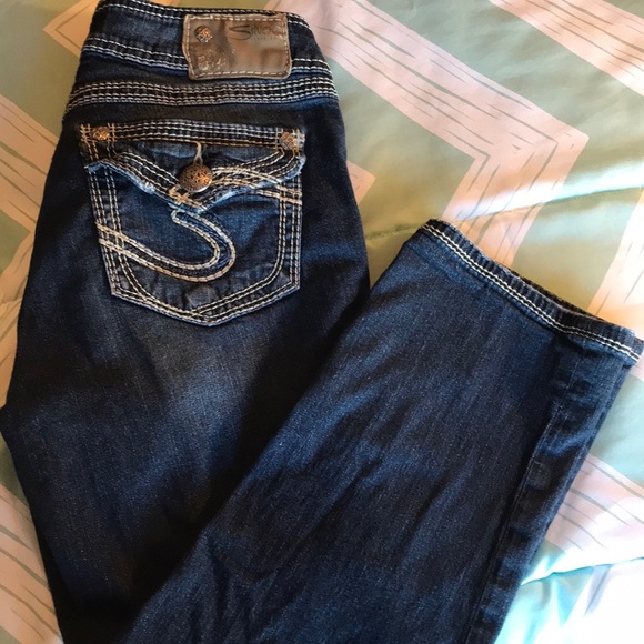 Silver Suki surplus Capri size 27 - Picture 2 of 5